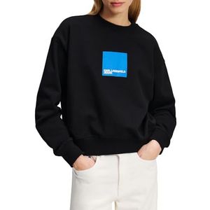 KARL LAGERFELD - Reg Box Logo - Sweatshirt - Zwart - Katoen