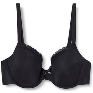 HUGO Womenswear - Bralette - Zwart - Microvezel - Kanten Afwerking