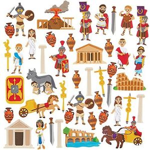 Baker Ross FX615 Oud Romeinse Schuim Stickers - Set van 200, Stickers voor Kinderen Kunst en Ambacht