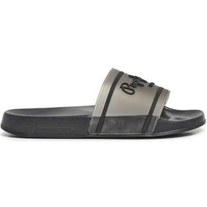 Pepe Jeans Dames Slider Translucent W Flip-Flop, zwart (zwart), 3 UK, Zwart, 3 UK