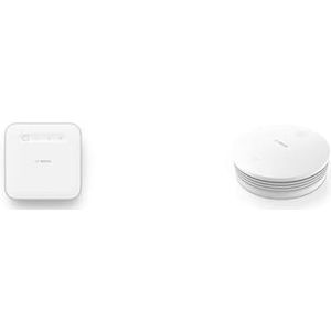 Bosch Smart Home controller II, gateway voor besturing van Bosch Smart Home-systeem, smartHub & Bosch Smart Home-rookmelder II, met app-functie, compatibel met Apple Homekit