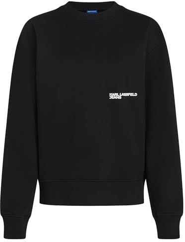 Karl Lagerfeld - Karlism Sweat - Sweatshirt - Zwart - Relaxed Fit