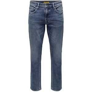 ONLY & SONS ONSWEFT REG. M. Blue 4872 DNM Jeans NOOS, blauw (medium blue denim), 38W x 32L