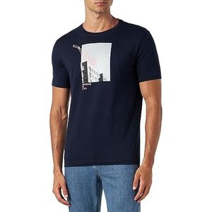 United Colors of Benetton T-shirt 3YR3U104T, donkerblauw 016, XXL heren, donkerblauw 016, XXL