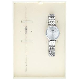 Radiant Sri Lanka zilveren wijzerplaat analoog horloge voor dames + RY000161, zilver, zilver, Modern