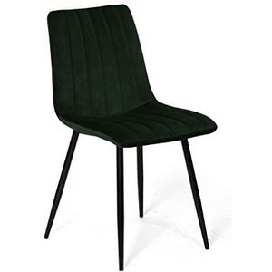 La Chaise Spaniola Denia stoel, stof, flessengroen, 44 cm (breedte) x 55 cm (diepte) x 88,5 cm (hoogte)