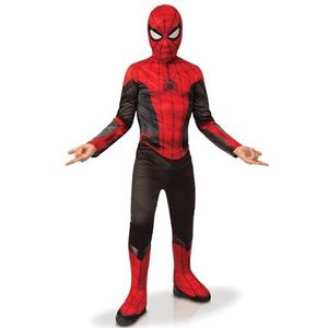 Rubie's Officieel Marvel Spider-Man No Way Home Klassiek kostuum voor kinderen in zwart en rood, superheldenkostuum voor kinderen, zwart/rood, S