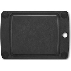 Victorinox Snijplank voor de keuken, all-in-one, snijplank XS, 25,4 x 17,8 x 0,6 cm, met vloeistofgroef, robuust, antislip, vaatwasmachinebestendig, zwart
