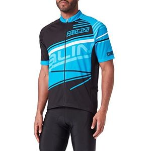 Nalini 02384901100C000.10 Track Jersey Heren T-shirt zwart/blauw L, Zwart/Blauw, L
