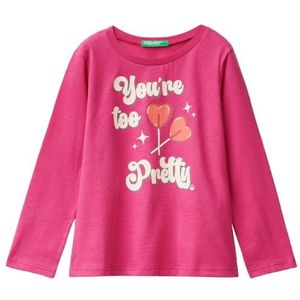 United Colors of Benetton T-shirt M/L, Paars, 3 jaar