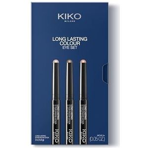 KIKO Milano - Long Lasting Colour Eye Set 01 - Oogschaduw - 5 Verschillende Finishes - Langdurig en Sterk Gepigmenteerd