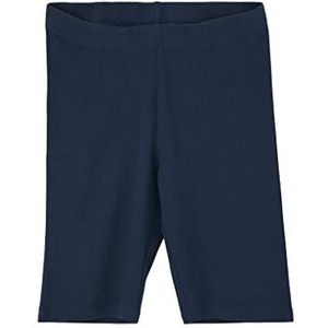 s.Oliver Junior Girl's Fietsshort met geribbelde structuur, blauw, 176, blauw, 176 cm