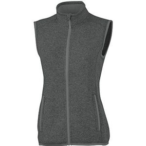 Charles River Apparel Women's Women's Pacific Heathered Sweater Fleece Vest, Charcoal Heather, XXX-Large