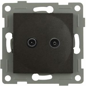 S-EMPOT.GRAFIT TV/FM SAT.INTERM. Stijlvol en functioneel apparaat, ideaal voor de discrete en efficiënte integratie van uw tv- en satellietverbindingen.