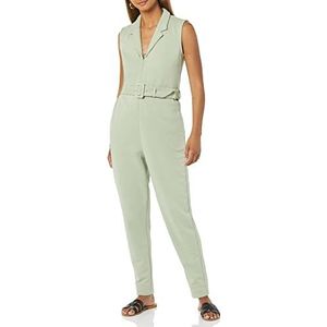 TEREA Aria-jumpsuit met kraag en ritssluiting voor dames, Woestijn Salie, 2XL