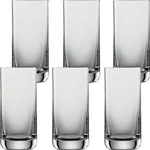 SCHOTT ZWIESEL Bierbeker Convention 0,2 l (set van 6), recht bierglas voor pils, vaatwasmachinebestendige Tritan-kristalglazen, Made in Germany (artikelnummer 175500)