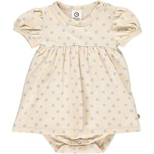Müsli by Green Cotton Dot S/S Dress Body trainingsondergoed voor baby's, meisjes en meisjes, botercrème, 68