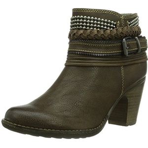 s.Oliver 25418 dames halfhoge schacht laarzen, Beige Mud 376, 37 EU