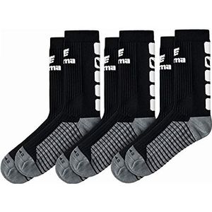 Erima uniseks-kind 3 paar CLASSIC 5-C sokken (2181910), zwart/wit, 31-34
