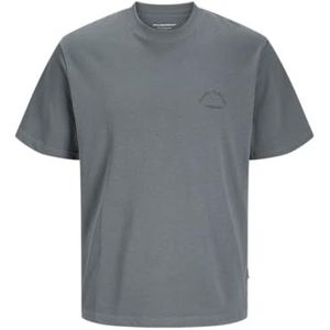 JACK & JONES Jorsplit Painting Tee Ss Crew Neck voor heren, stormy weather, XXL