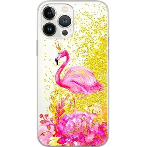 ERT GROUP mobiel telefoonhoesje voor Apple Iphone 11 PRO origineel en officieel erkend Babaco patroon Flamingo 006 optimaal aangepast aan de vorm van de mobiele telefoon, met glitter overloopeffect