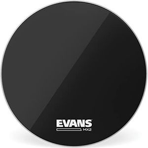 Evans BD26MX2B 66 cm (26 inch) basedrumvel markering met dempingsring 0,19 mm zwart