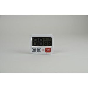 TimeTEX - Tijdsduur klok ""Digital 3+X"" | Timer met groot display met signaaltoon en individueel aanpasbare 3 fixatietijden. Beschikt over verloop- en stopwatchfunctie | Inhoud: 1x timer digitaal