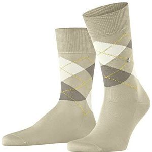 Burlington Heren Sokken Manchester M So katoen gedessineerd 1 paar, Beige Gravel 4840, 40-46
