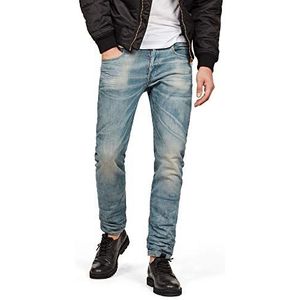 G-Star Raw 3301 Slim Fit Jeans heren, blauw (Medium Aged 51001-7890-071), 26W / 34L