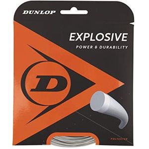 Dunlop Unisex's 624856 Tennis String Explosief 12 m Set 130 mm 1 Stuk, Zilver, 16 Gauge