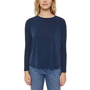 ESPRIT T-shirt voor dames, 400/marineblauw, S