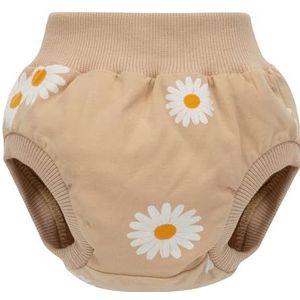 Pinokio Bloomers Daisy, 95% Katoen 5% Elastaan, Bejg, Bloemenpatroon, Meisjes, Maat 56-86(68), Bejge Flowers Daisy, 68