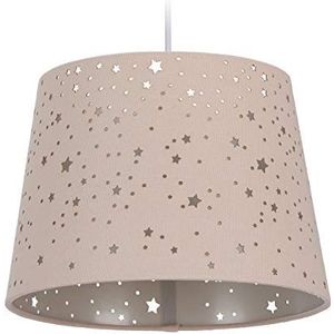 Relaxdays hanglamp sterren - kinderhanglamp - E27 fitting - plafondlamp kinderkamer - roze