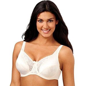 Playtex Women's Secrets beugelbeha 4422, liften en ondersteunt volledige dekkende beha, volledige figuurbeha, Natuurlijke Beige, 80D