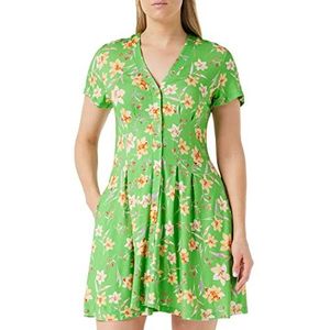 French Connection Camille Meadow V-hals jurk voor dames, casual, evenwicht groen, L, Poise Groen, L