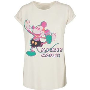 Recovered Women's Disney Mickey Mouse Kleurrijke Pose Ecru Vrouwen Boyfriend by S T-shirt, S, ecru, S
