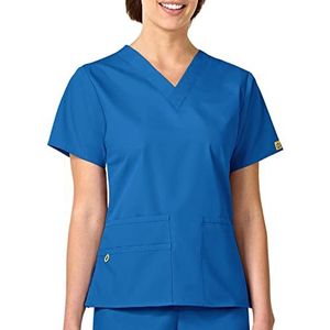 WonderWink Origins Women’s Bravo V-Neck Scrub Top - Royal, 2X