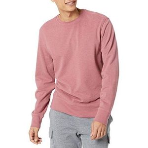 Amazon Essentials Heren lange mouwen lichtgewicht Franse badstof ronde hals sweatshirt, roze, XXL