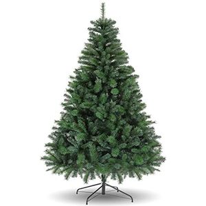 Kunstkerstbomen met 800 takpunten, opvouwbare standaard, metalen scharnieren en eenvoudig te monteren, groene kerstboom voor thuis, kantoor, winkel, feestdecoratie