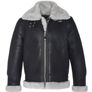 Schott NYC - Leren Jas - Zwart - Gebroken Wit - Heren