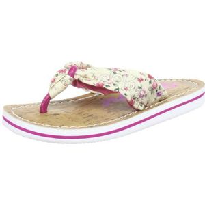 s.Oliver Casual Teenslippers voor meisjes, Roze Roze Natuur Kam 396, 35 EU