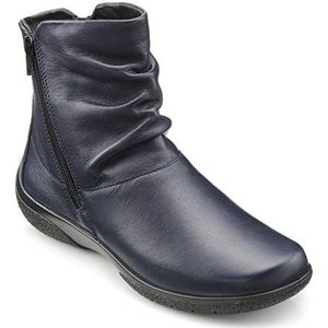 Hotter - Whisper - Enkellaars - Marineblauw - Leer en Suède - D-pasvorm