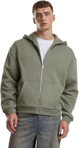 Urban Classics - Fluffy Full Zip Sweatshirt - Heren - Met Capuchon