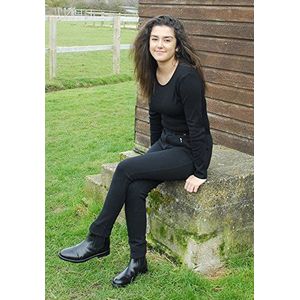 Rhinegold Unisex Black Essential Jodhpurs-UK 12 (EU 40), UK12