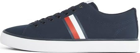 Tommy Hilfiger - Th Hi Vulc Low Core Stripes - Sneakers - Hemelsblauw