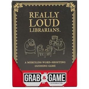 Really Loud Librarians Grab & Game by Exploding Kittens - Fast-Paced Word Shouting Fun for Kids Games & Party Games, Ideal for Travel, Game Nights & Parties - Includes 35 Letters, 20 Categories