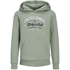 Jack&jones Mini Jjelogo Sweat Hood 2 Co/25 Noos Mni Jongens Trui - Iceberg Green