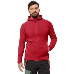 Jack Wolfskin Heren Baiselberg Fz M Fleecejack met capuchon, zwart, S EU