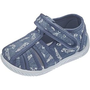 Chicco, Slipper Met Klittenband, Uniseks - Kinderen En Tieners, Blauw (5), 18 EU, Design in Italië