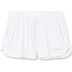 Emporio Armani Swimwear Emporio Armani Stretch viscose shorts voor dames, wit, M, wit, M